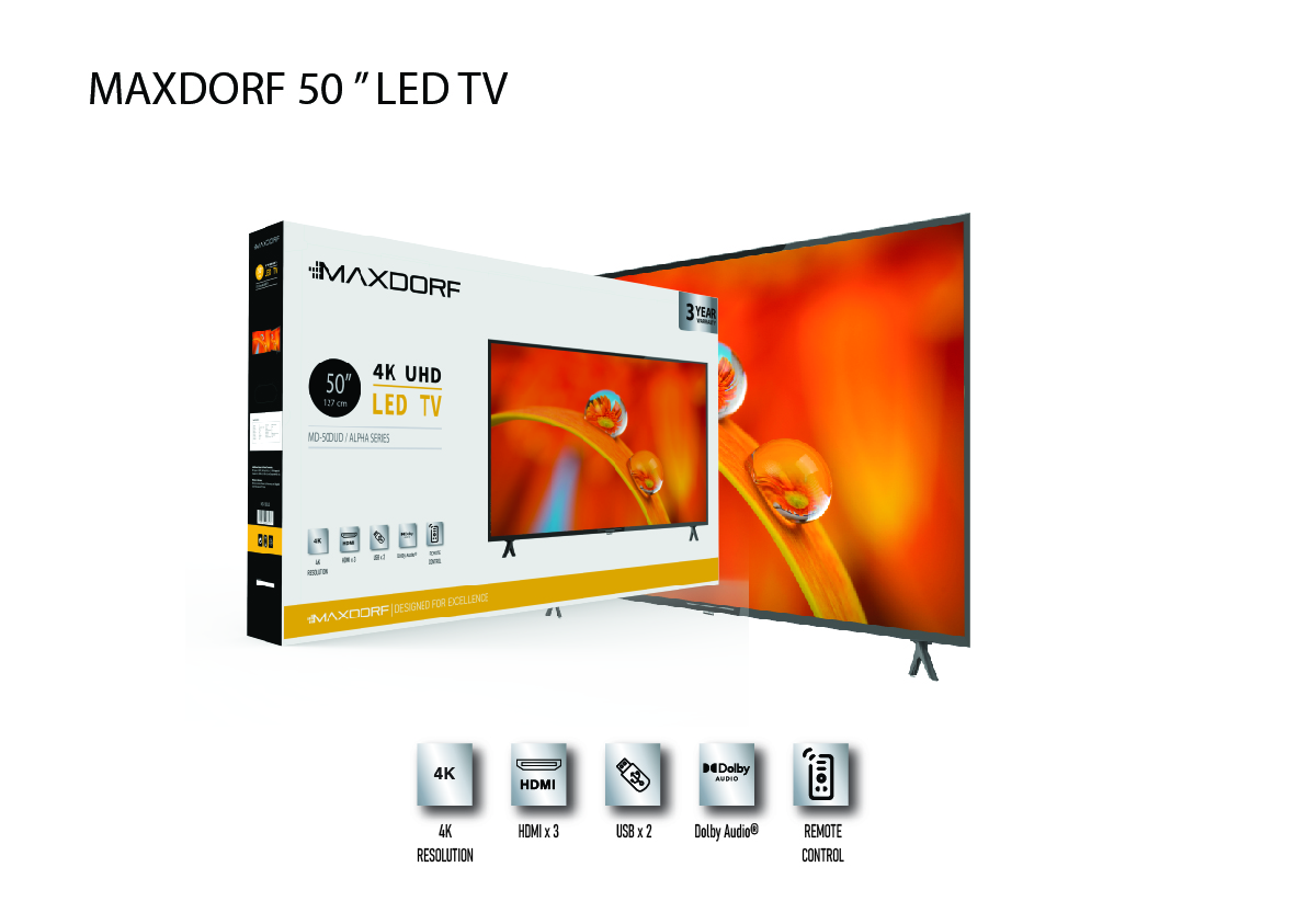 MAXDORF LED TV RANGE-50